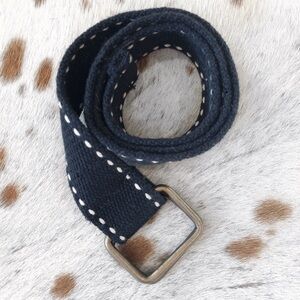 Contrast Stitch Utility Belt Navy Blue